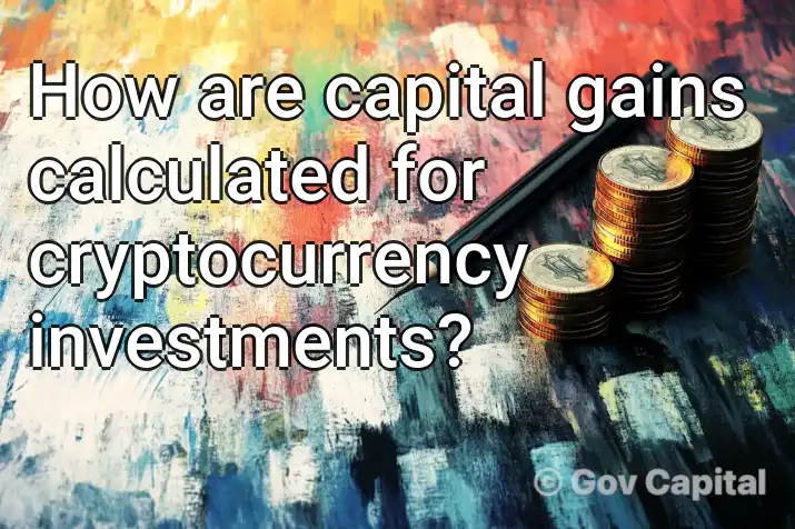 How are capital gains calculated for cryptocurrency investments?