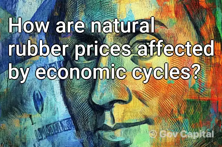 How are natural rubber prices affected by economic cycles?