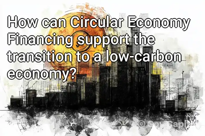 How can Circular Economy Financing support the transition to a low-carbon economy?