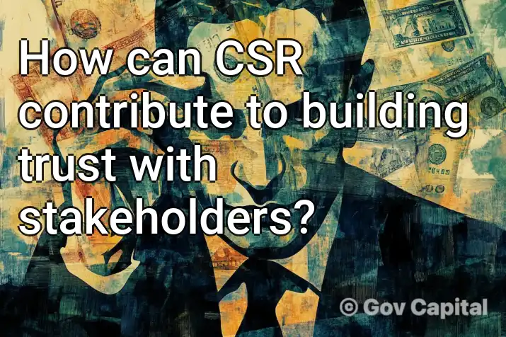 How can CSR contribute to building trust with stakeholders?