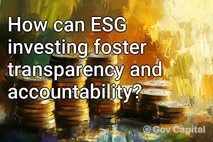 How can ESG investing foster transparency and accountability?