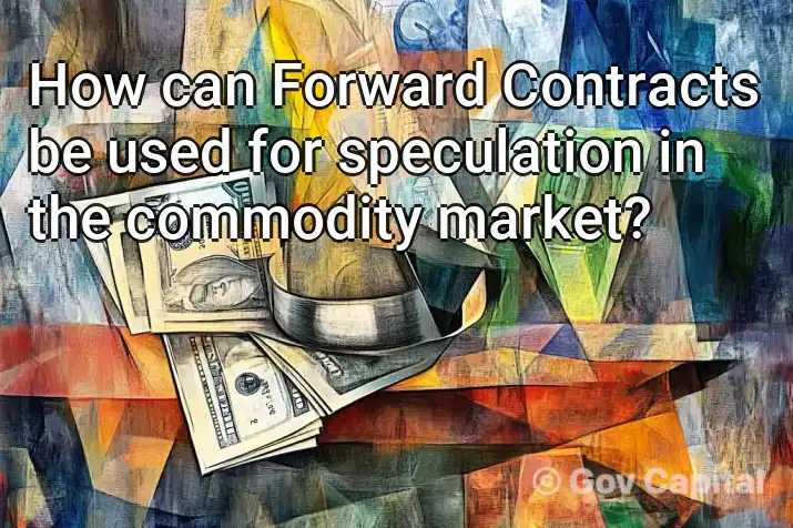 How can Forward Contracts be used for speculation in the commodity market?