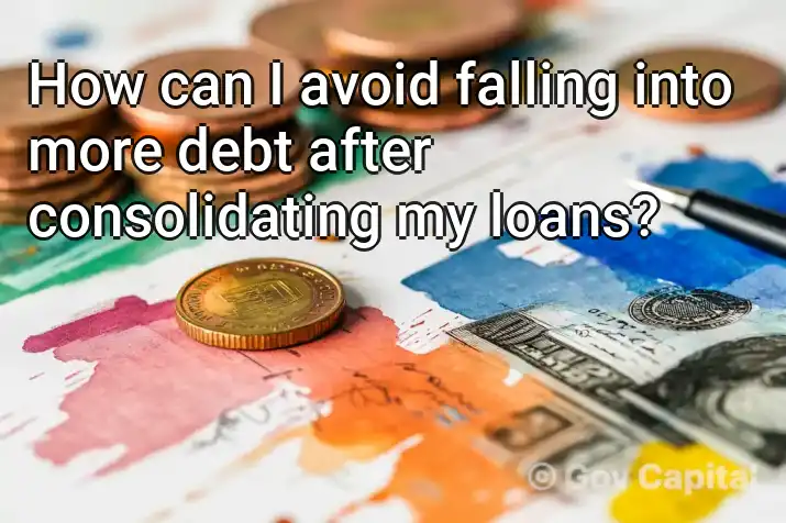 How can I avoid falling into more debt after consolidating my loans?