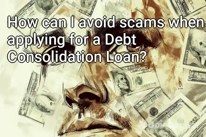 How can I avoid scams when applying for a Debt Consolidation Loan?