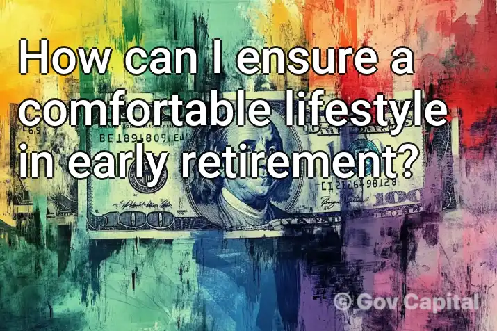 How can I ensure a comfortable lifestyle in early retirement?