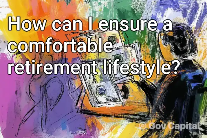 How can I ensure a comfortable retirement lifestyle?