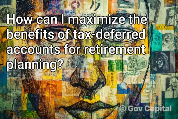 How can I maximize the benefits of tax-deferred accounts for retirement planning?