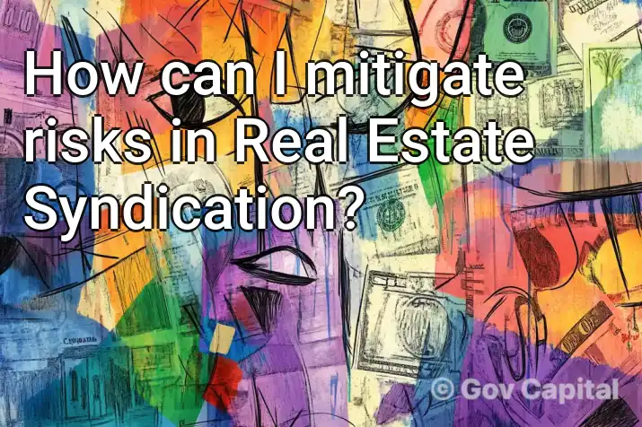 How can I mitigate risks in Real Estate Syndication?