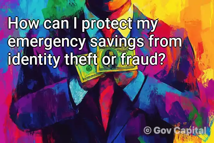 How can I protect my emergency savings from identity theft or fraud?