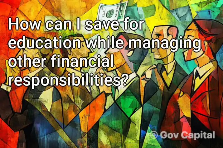 How can I save for education while managing other financial responsibilities?