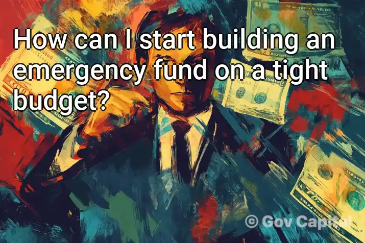 How can I start building an emergency fund on a tight budget?