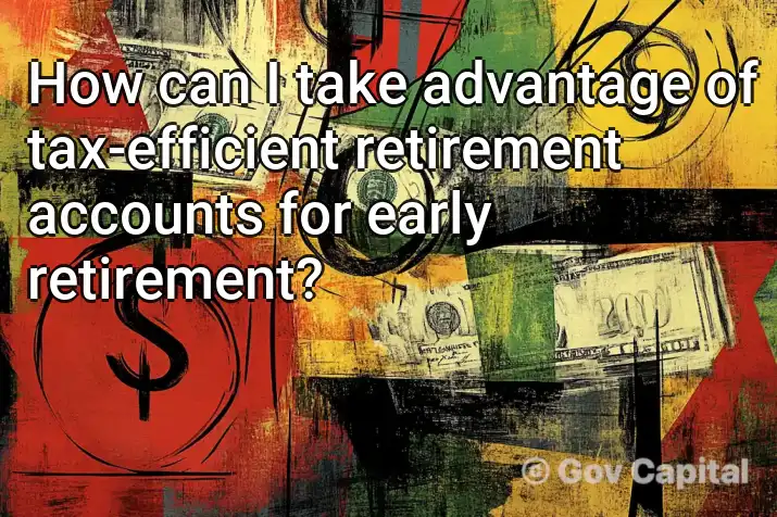 How can I take advantage of tax-efficient retirement accounts for early retirement?