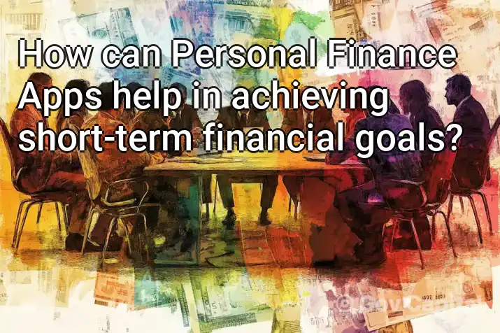 How can Personal Finance Apps help in achieving short-term financial goals?